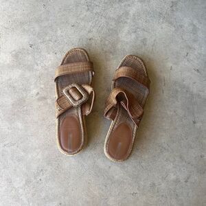 San Edelman Sandals Platform beach sand boho Womens size 9